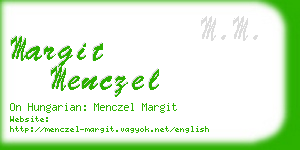 margit menczel business card